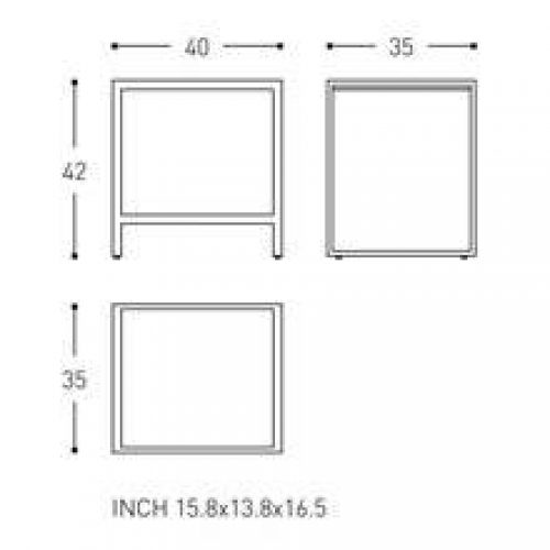 Tabouret blanc the grid COSMIC