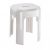 Tabouret classique et robuste pour salle de bain – Alaska – ABS blanc