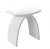 Tabouret de douche PB4001 en fonte minérale – blanc mat