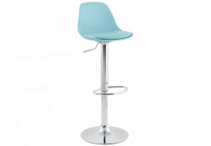 Tabouret Haut en Métal et ABS Suki Bleu