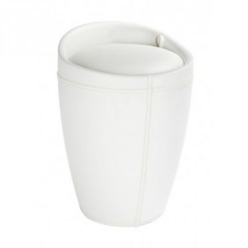 Tabouret/bac à linge salle de bain – Candy – Simili cuir
