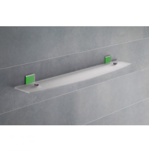 ÉTAGÈRE CM 58 VERRE TEMPÉRÉ MODÈLE MAGIC VERT ACIDE