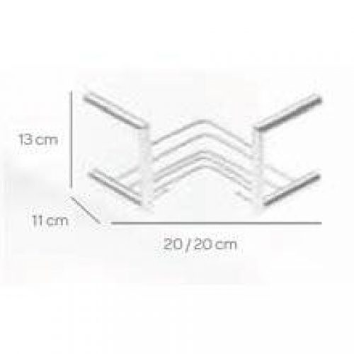 Étagère d&rsquo;angle fixation interne SQUARE CO2+