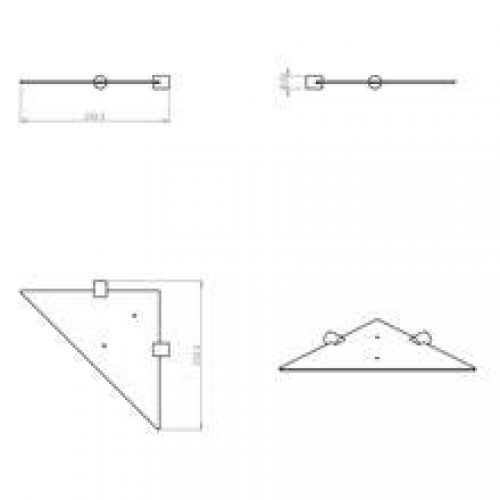 Étagère d&rsquo;angle minimalisme COSMIC
