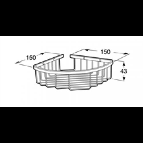 Étagère de bain/douche d&rsquo;angle 15 cm Hotels 2.0…