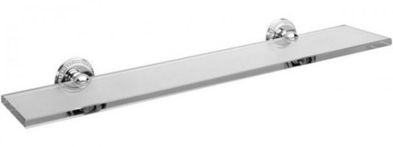 Étagère de douche Perlrand Cristal avec supports muraux 600 mm Or Jado