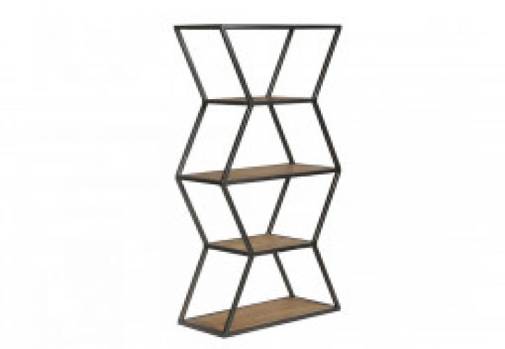 Étagère Design en Métal et Bois 39 x 46 cm