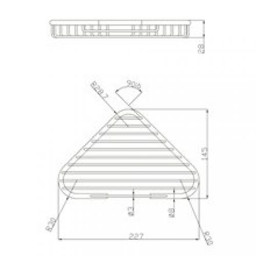 Étagère en laiton triangulaire Medicrom…