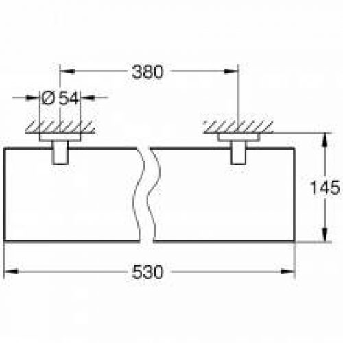 Étagère en verre Grohe Essentials