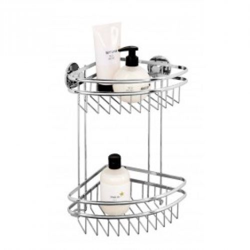 Étagère murale d&rsquo;angle – Cali – fixation Express-Loc – 1 ou 2 étages