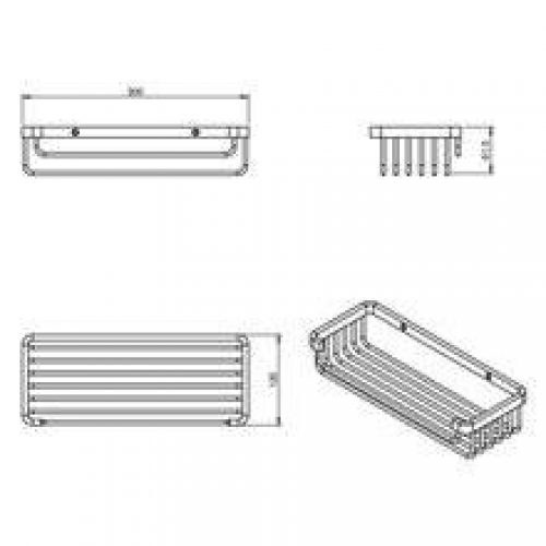 Étagère panière 30 cm working COSMIC