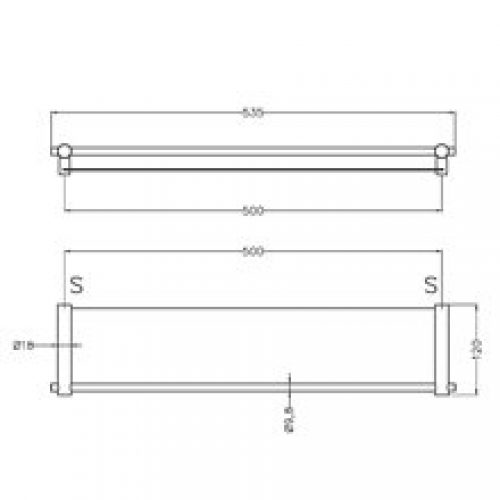 Étagère plate en acier brillante Medinox…