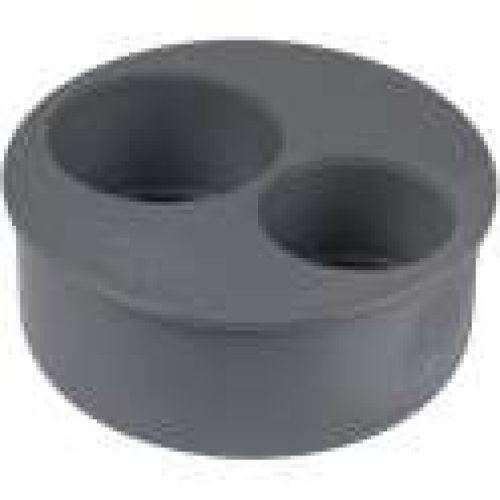 Tampon de réduction PVC gris 2 sorties operculés femelle – Girpi