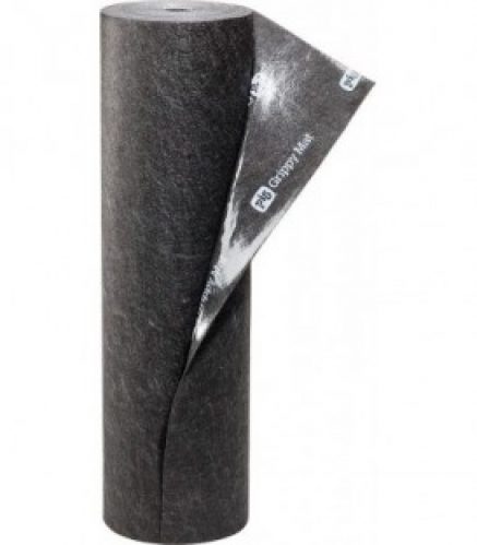 tapis absorbant PIG Grippy Trafic Mat medium, largeur 910 mm, rouleau 30 metre couleur : Noir/gris