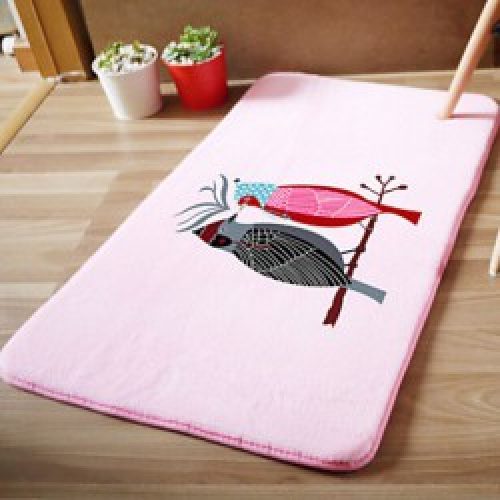 Tapis antidérapant moderne en flanelle ( 50 x 80 cm )