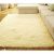 Tapis de bain beige à poils longs en Soie