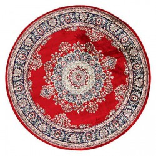 tapis de bain classique en acrylique rouge ( 78 x 78 cm )