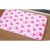 Tapis de bain en microfibre et polyester en rose ( 40 x 60 cm )