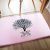 Tapis de bain en mousse à  mémoire à  motif d’arbre Rose dragée