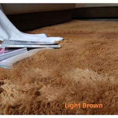 Tapis de bain en soie avec mèches longues et denses ( 40 x 60 cm )