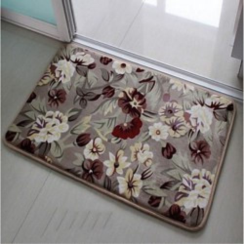 Tapis de bain moderne en flanelle