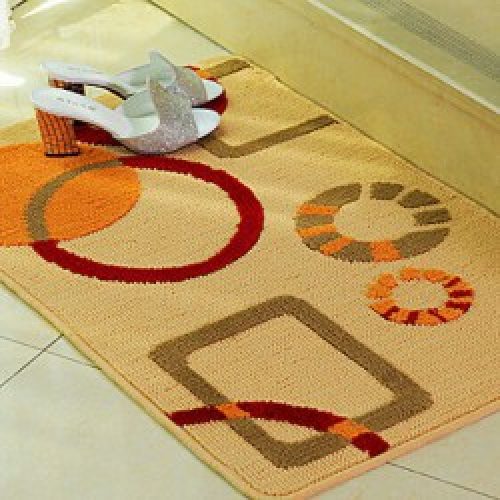 Tapis de bain à  motif géométrique ( 40 x 60 cm )