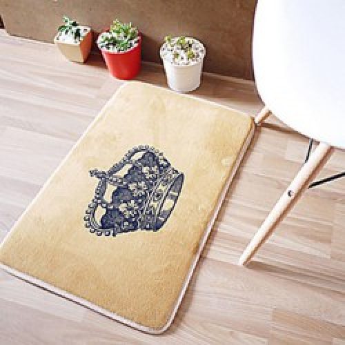 Tapis de bain mousse à mémoire avec motif couronne du roi ( 40 x 60 cm )