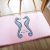 tapis de bain mousse à  mémoire moderne à  motif cheval de mer ( 40 x 60 cm ) Rose dragée