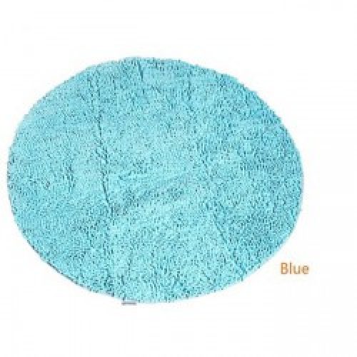 Tapis de bain rond en chenille ( 100 x 100 cm )