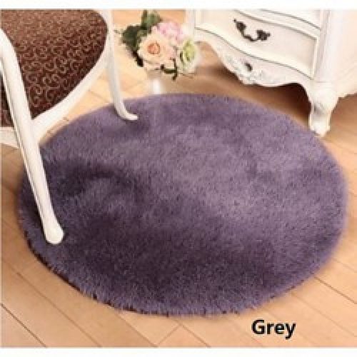 Tapis de bain rond en soie ( 140 x 140 cm )
