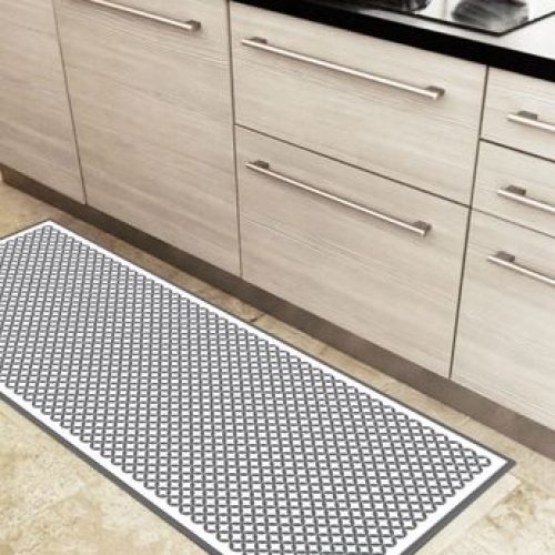 Tapis en vinyle – POP Blanc Gris