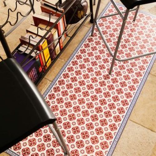 Tapis en vinyle – VINTAGE Rouge