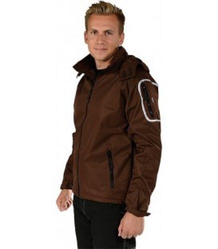 Tech-Shell Veste avec capuche Marron Taille XS