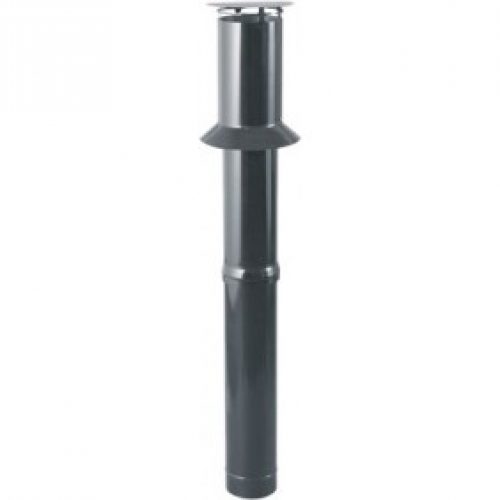 Terminal vertical noir pour poêle à granulés étanche – diamètre 80×125