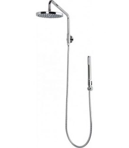 Tete de douche EHAB chromé d200mm, 1 jet, avec bras orientable, flexible, douchette