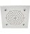 Tete de douche EKIN Flat Light avec 4 LED blanc 260x260mm, inox poli