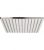 Tete de douche EURI d300x300mm inox brossé sans bras de douche