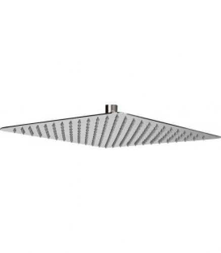 Tete de douche inox brossé 300x300x2 mm angulaire