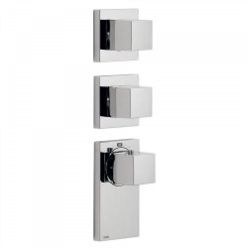 Thermostatique à encastrer BLOCK SYSTEM avec fermeture et réglage du débit (4 voies) – TRES 20625499