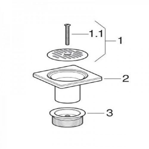 Tirette Lavabo Geberit Bonde pour Siphon de sol pour douche