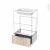 Tiroir Sous Meuble Socle N51 Ikoro Chene Clair Pour Meuble Salle De Bains L60 X H26 X P45 Cm