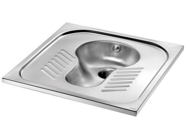 Toilettes Turques Delabie SHA 700 30x345x700x700 Acier Inoxydable 113620