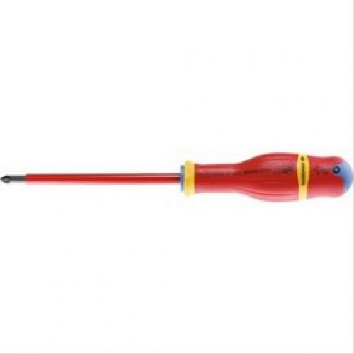 Tournevis Pozidrive Protwist PZ2 isolé 1000V, Ø6mm Facom, lame 125mm