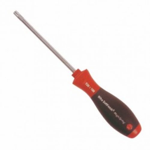Tournevis Torx MagicSpring, manche bi-matière, lame ronde, pour empreinte Torx