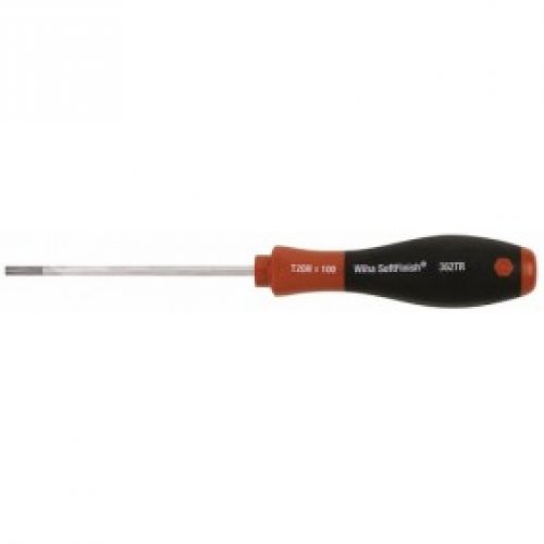 Tournevis Torx percé SoftFinish, manche bi-matière, lame ronde pour empreinte Torx