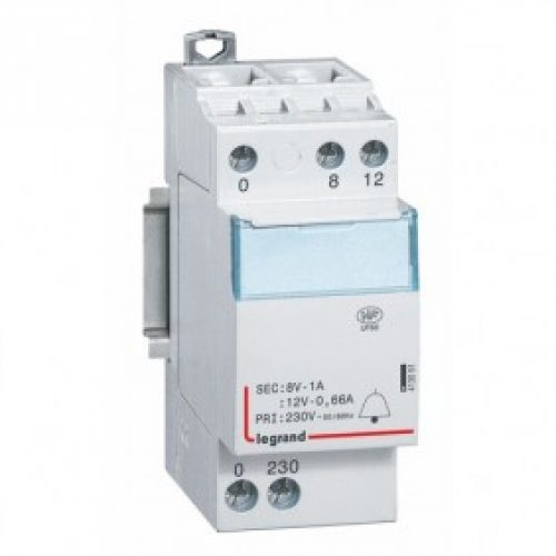 Transformateur pour sonnerie 230V vers 12V ou 8V