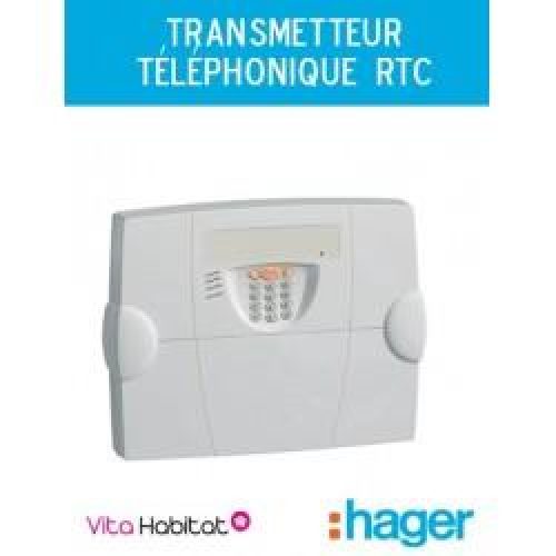 Transmetteur téléphonique RTC, alarme radio Hager logisty – S495-22F