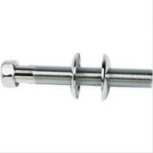 Traversée de cloison M1/2 écrou tournant F3/4 à 2 rosaces, lg filetage 128mm