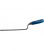 Truelle a joint, forme D long 12 mm acier, trempe manche bleu