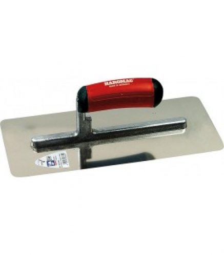 Truelle a lisser coin rond 330mm 2K-ERGO noir-rouge inoxydable